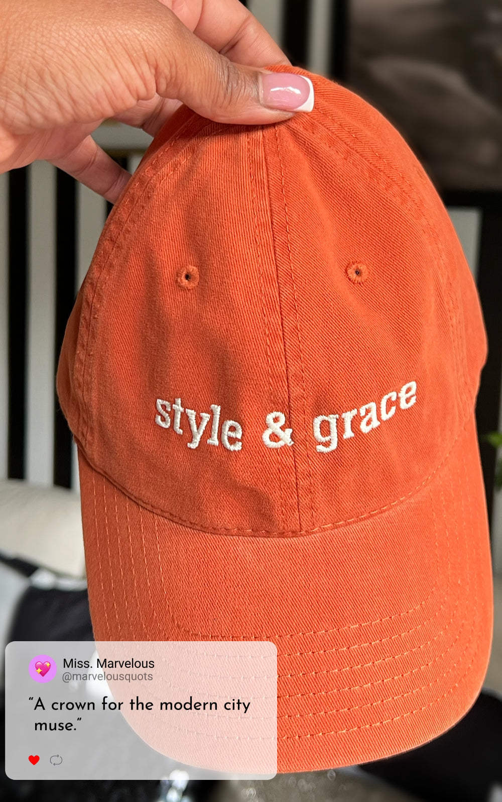 'style and grace' dad hat