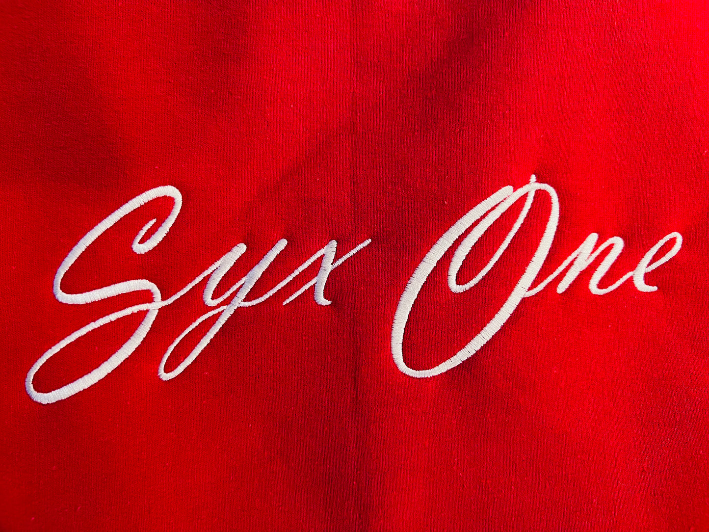 Syx One Statement Sweatshirt “Cherry Red” Price drop!